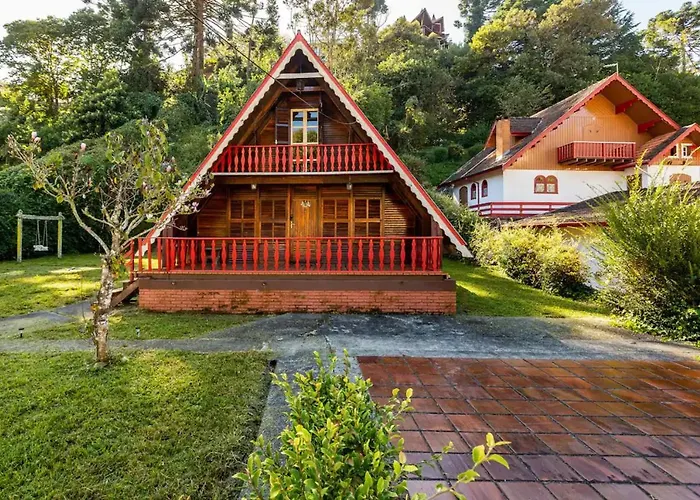 Chale Inteiro Completo A 5 Min A Pe Do Capivari - Campos Do Jordao